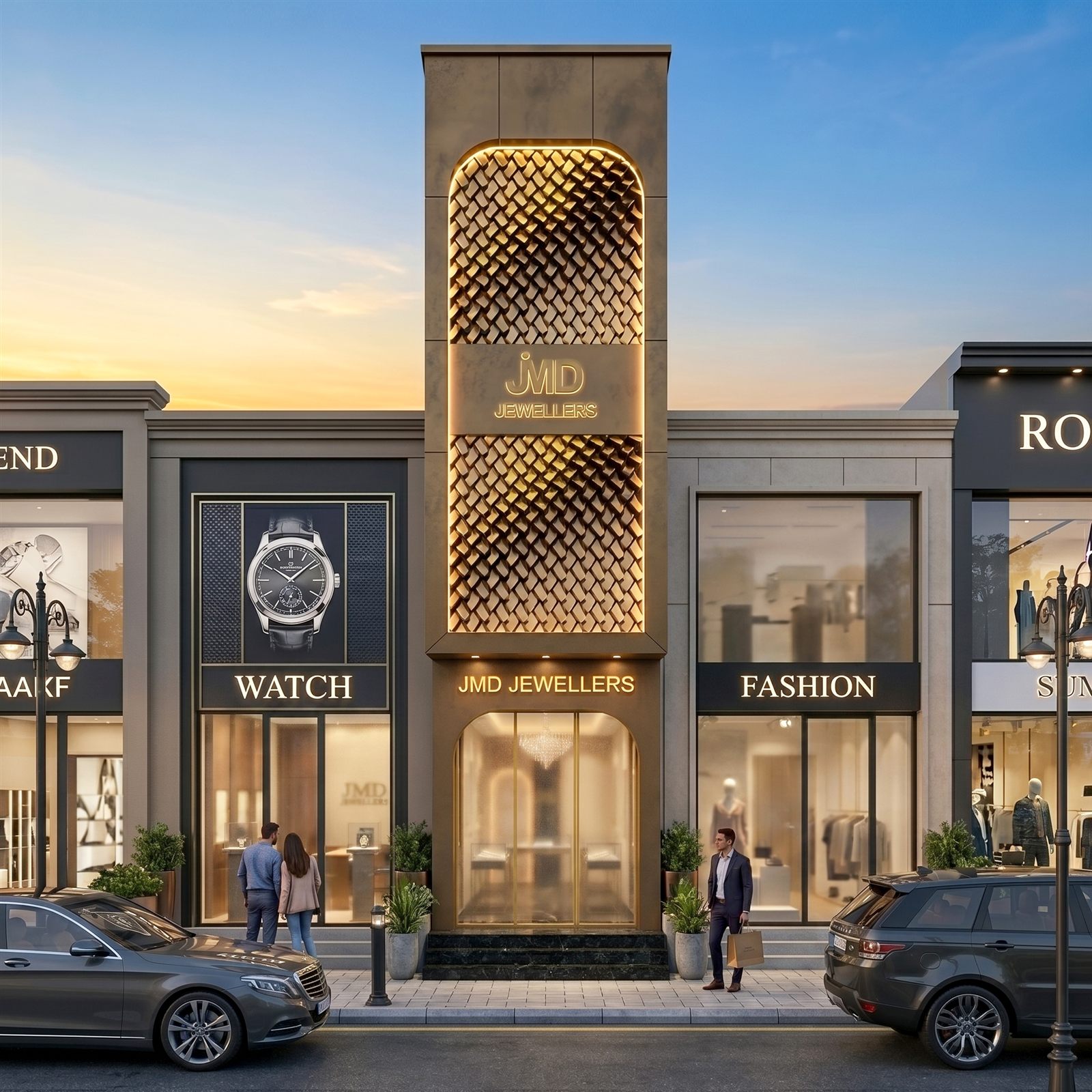 Jewellery Showroom — Retail facade & interior design